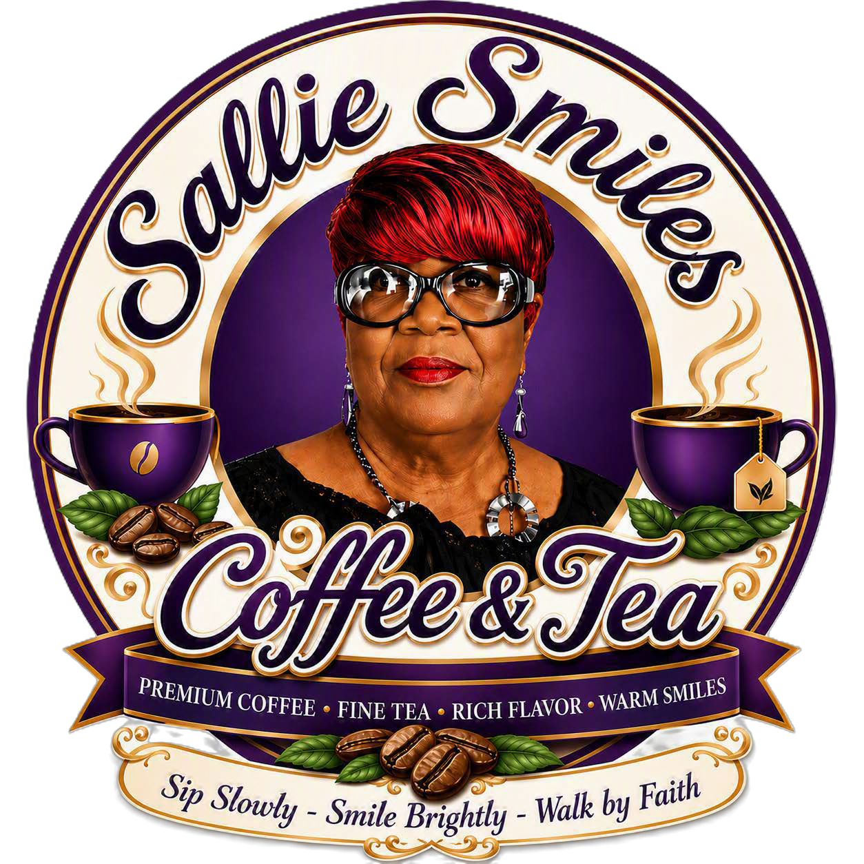 Sallie Smiles Coffee & Tea logo